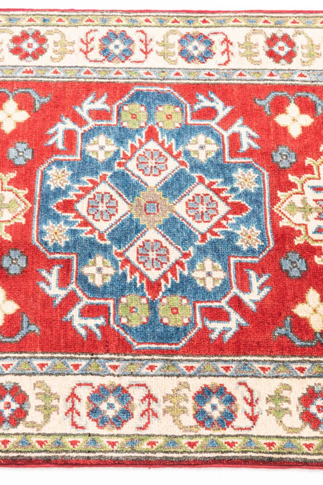 Detail image of 2' 8 x 4' Hand Knotted Kazak Rug