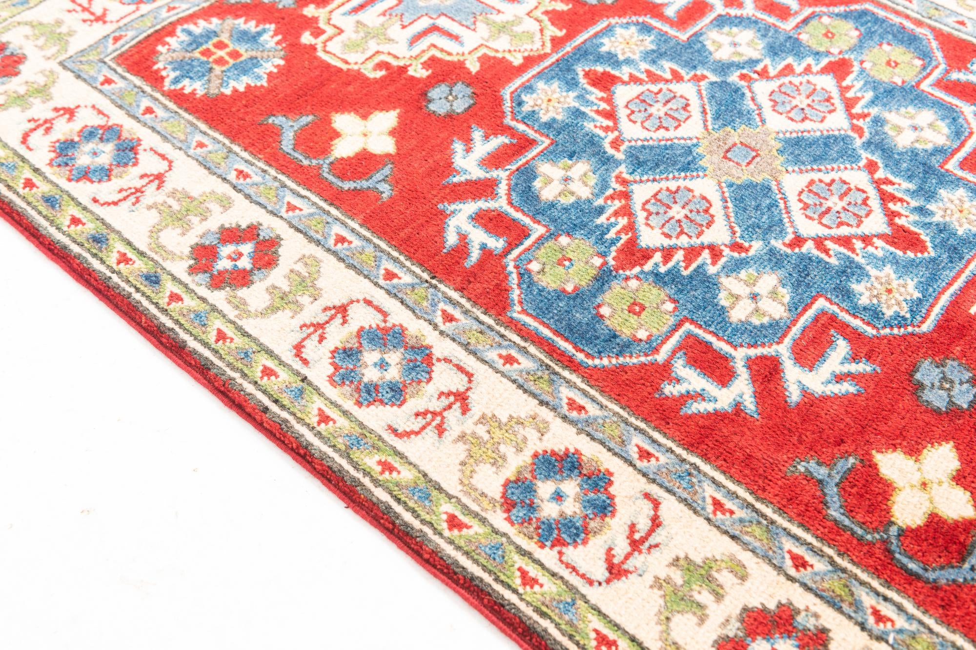 2' 8 x 4' Hand Knotted Kazak Rug