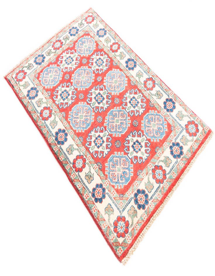 Detail image of 2' 9 x 4'  Hand Knotted Kazak Rug