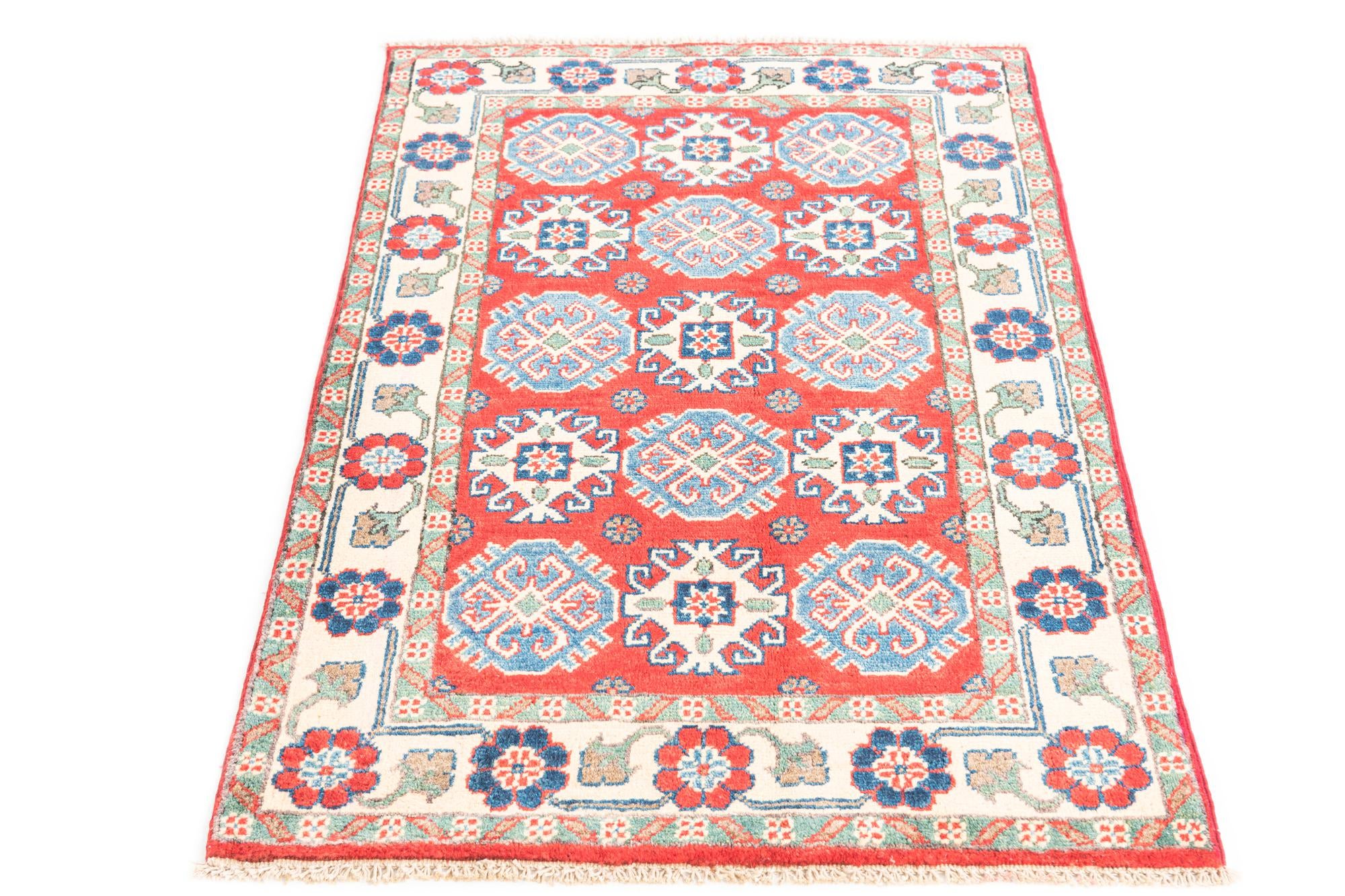 2' 9 x 4' Hand Knotted Kazak Rug