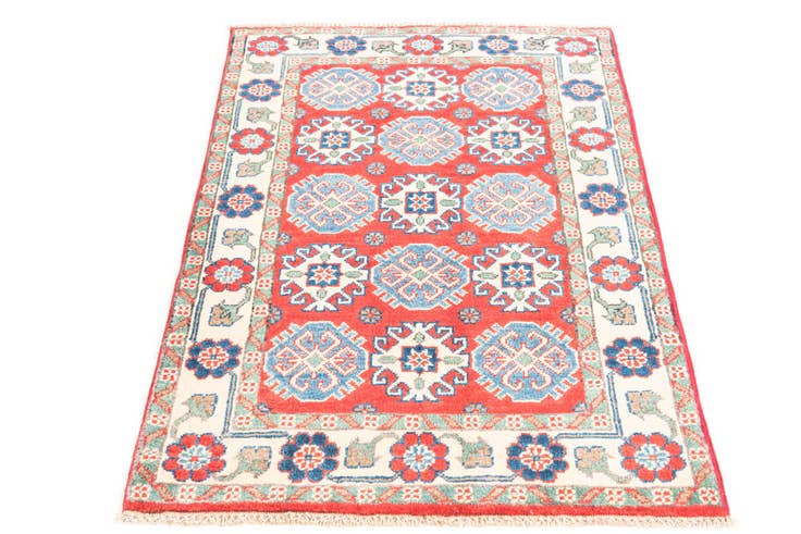Detail image of 2' 9 x 4' Hand Knotted Kazak Rug