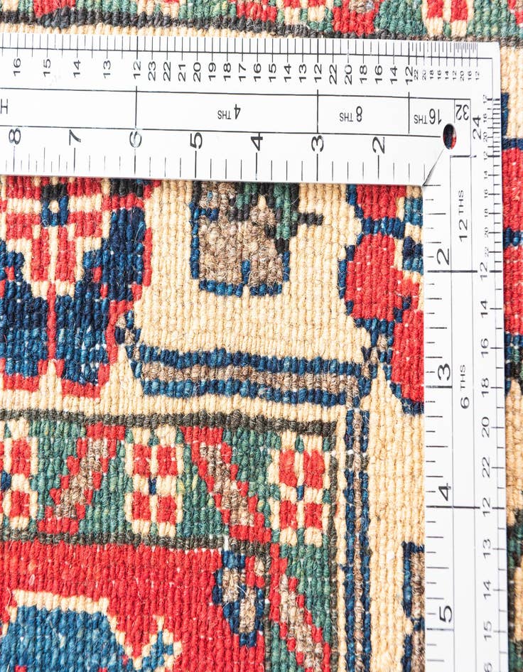 Detail image of 2' 9 x 4'  Hand Knotted Kazak Rug