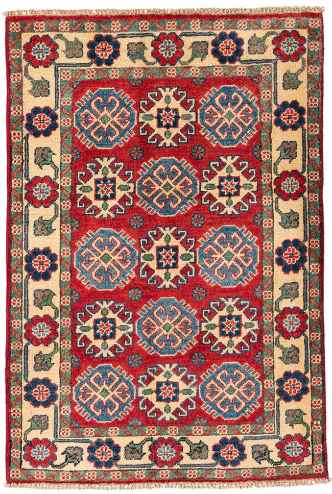2' 9 x 4' Hand Knotted Kazak Rug
