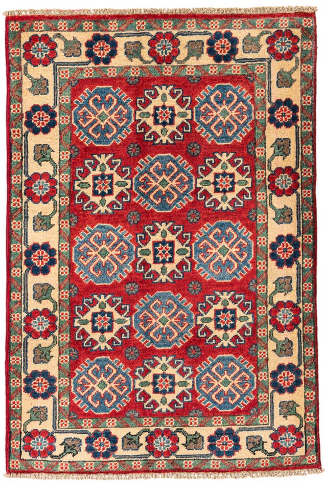Detail image of 2' 9 x 4' Hand Knotted Kazak Rug