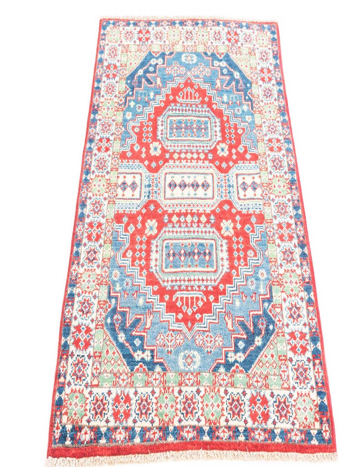 Detail image of 2' 10 x 4' 2  Hand Knotted Kazak Rug