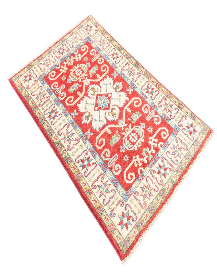 Detail image of 2' 8 x 4' 3  Hand Knotted Kazak Rug