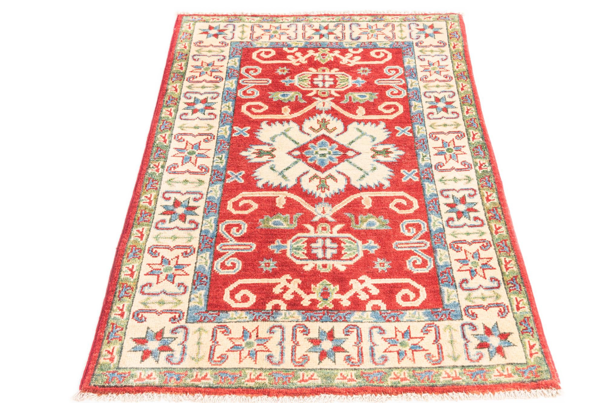 2' 8 x 4' 3 Hand Knotted Kazak Rug