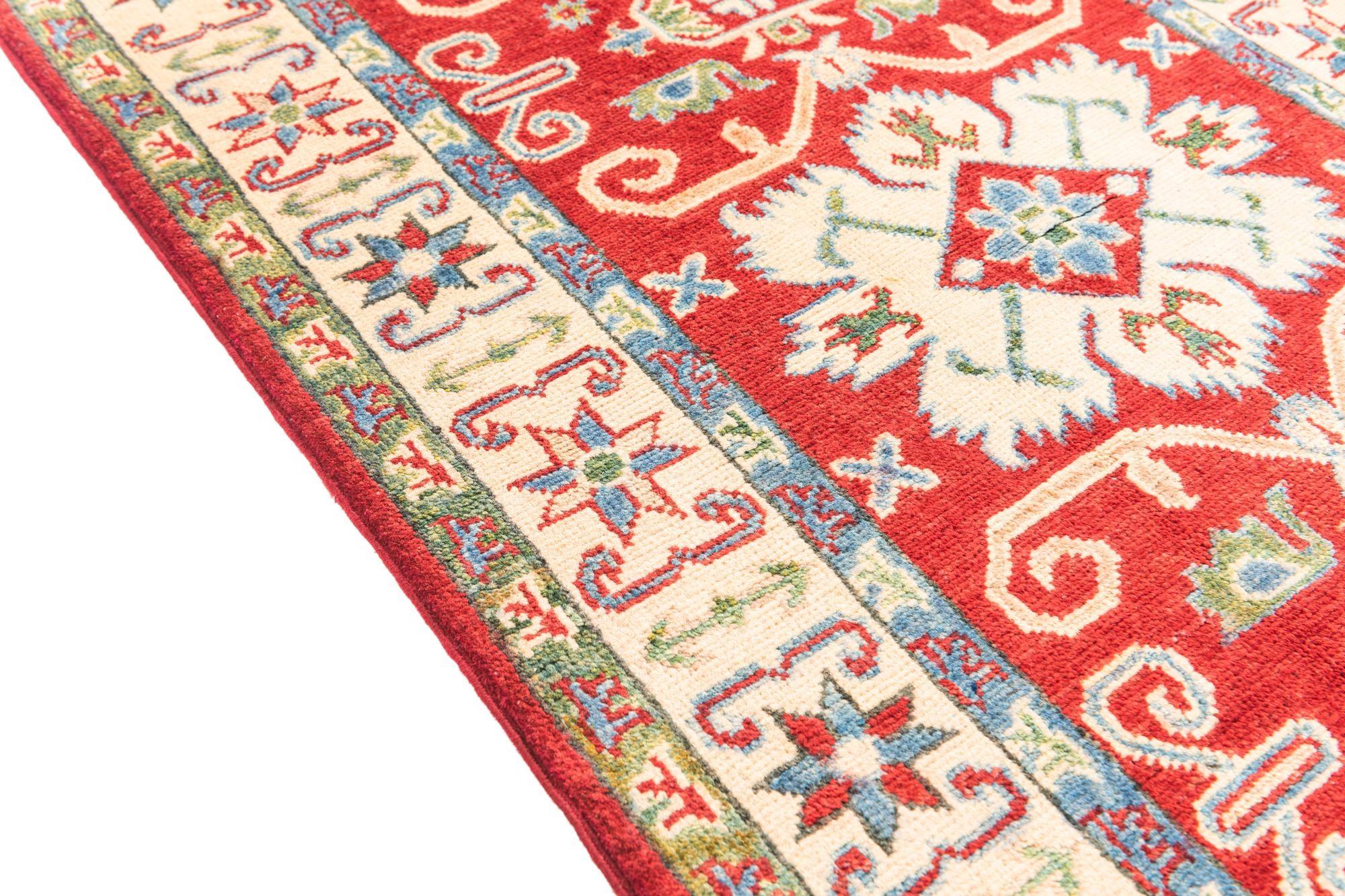 2' 8 x 4' 3 Hand Knotted Kazak Rug