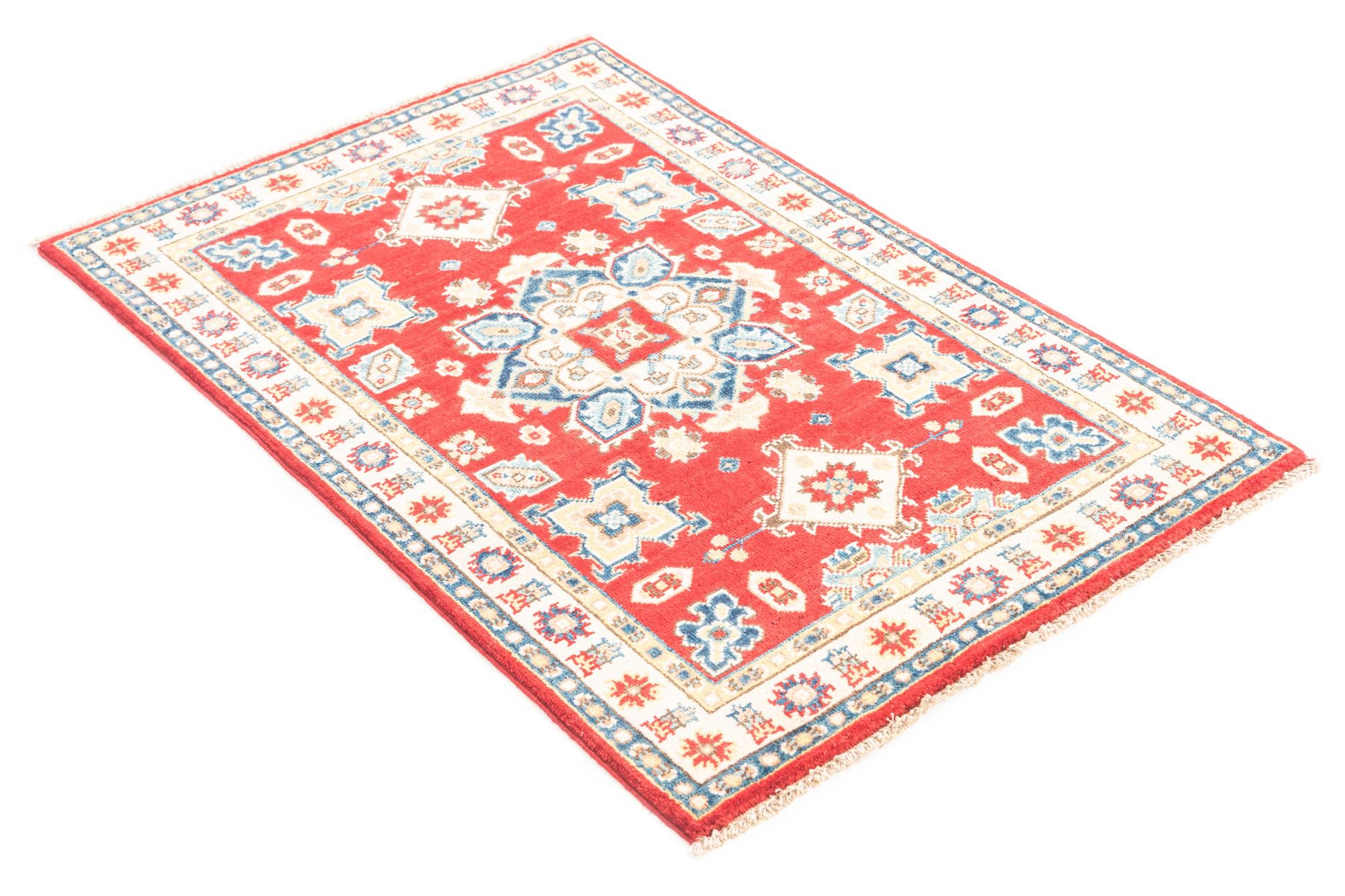 2' 8 x 4' Hand Knotted Kazak Rug
