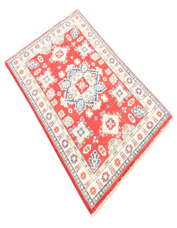 Detail image of 2' 8 x 4'  Hand Knotted Kazak Rug