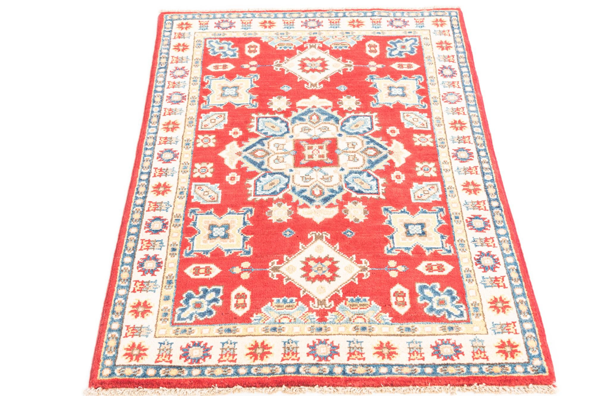 2' 8 x 4' Hand Knotted Kazak Rug