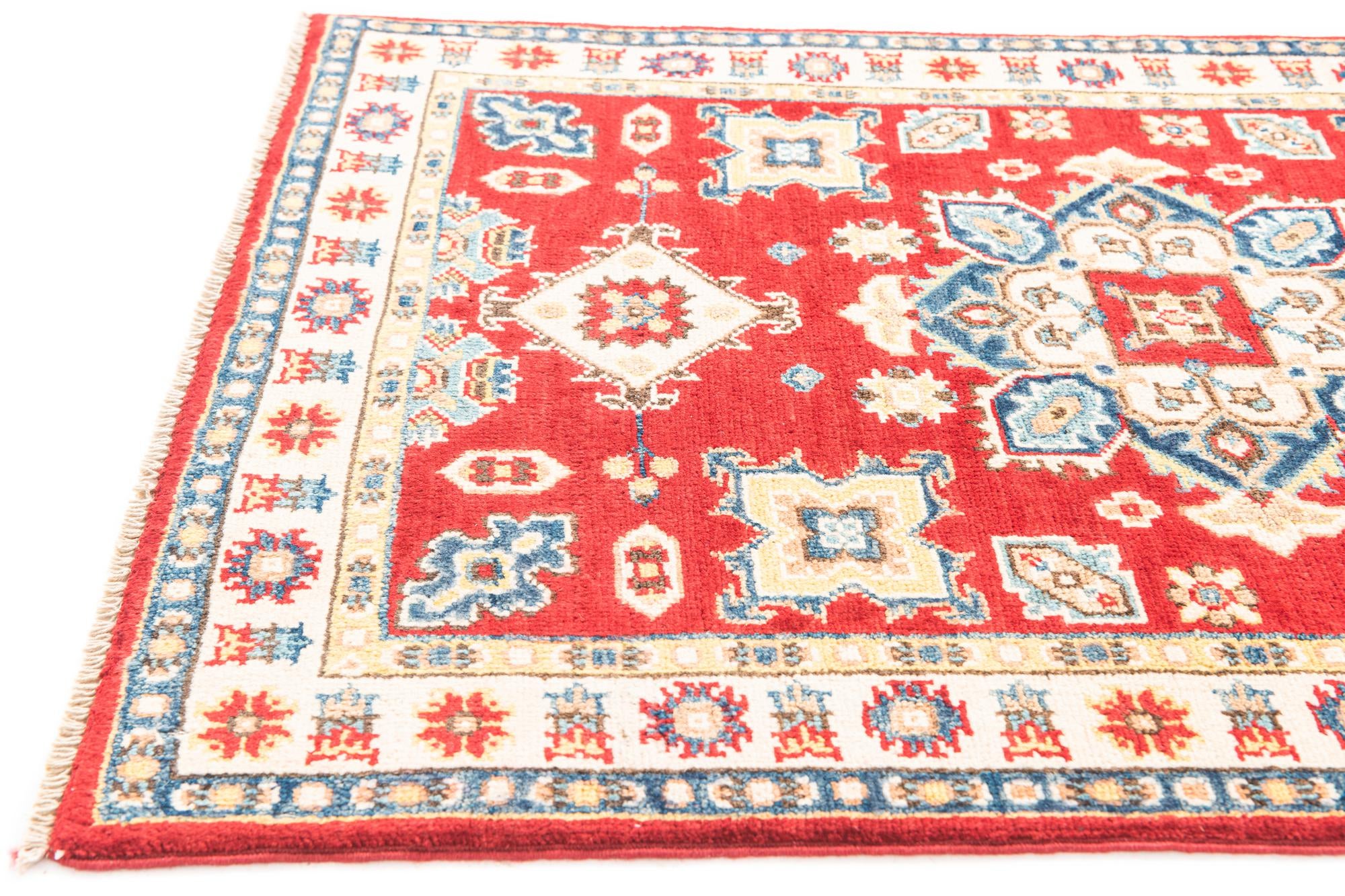 2' 8 x 4' Hand Knotted Kazak Rug