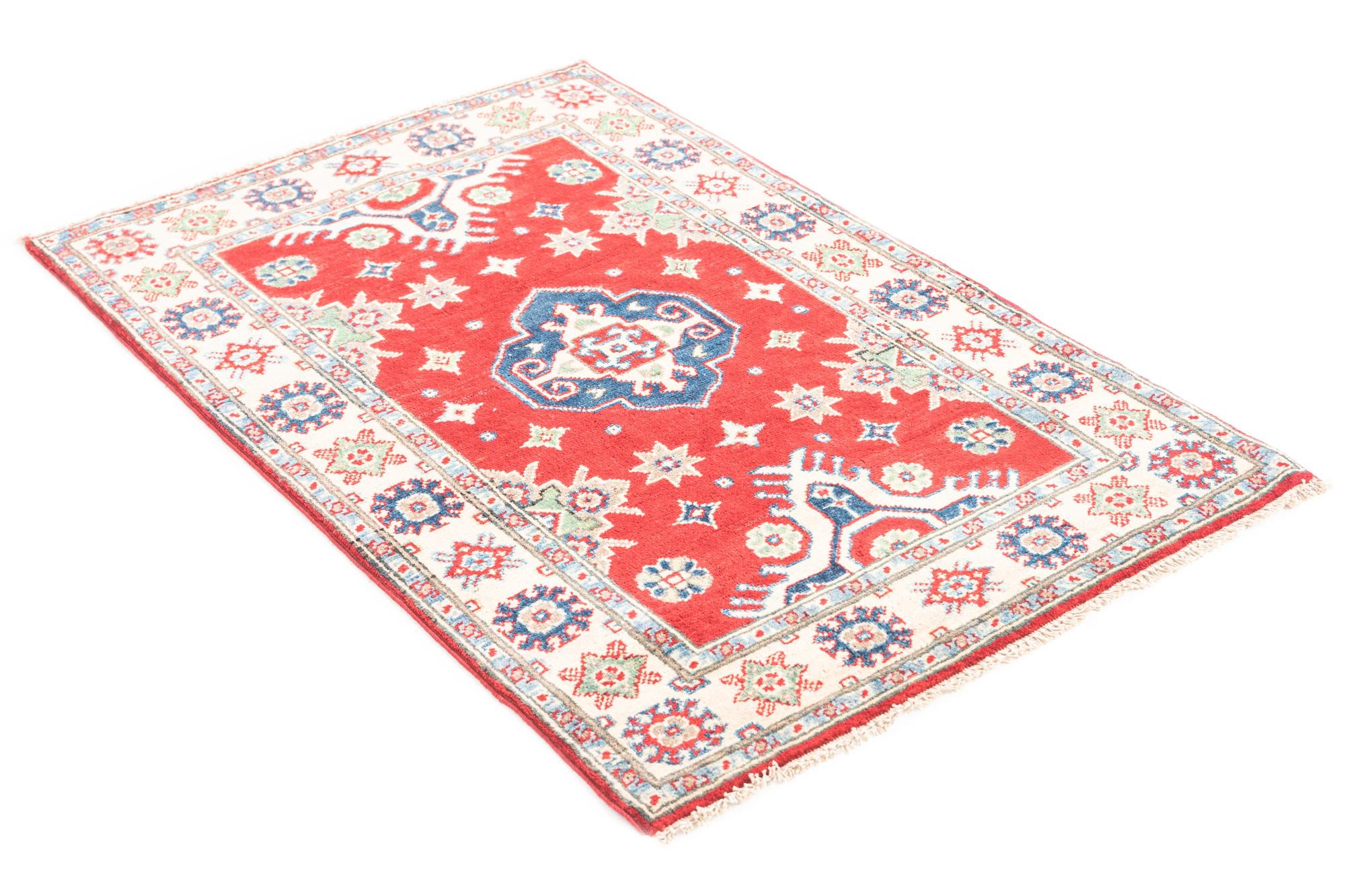 2' 9 x 4' 3 Hand Knotted Kazak Rug