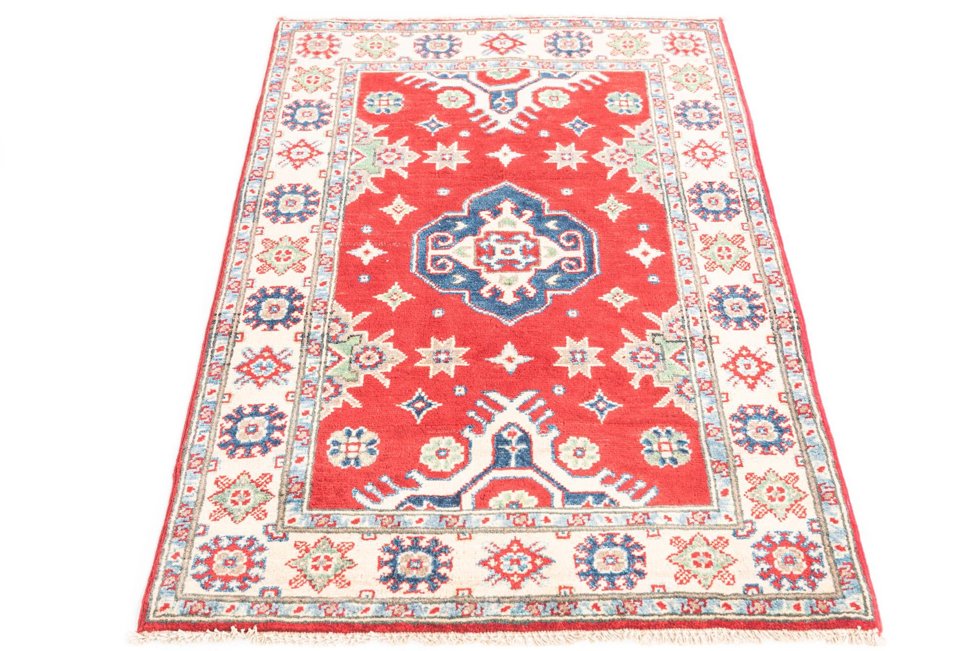 2' 9 x 4' 3 Hand Knotted Kazak Rug
