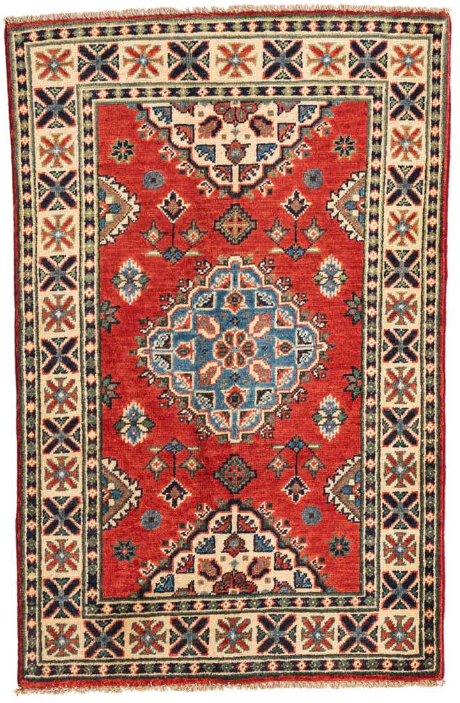 2' 8 x 4' 3 Hand Knotted Kazak Rug