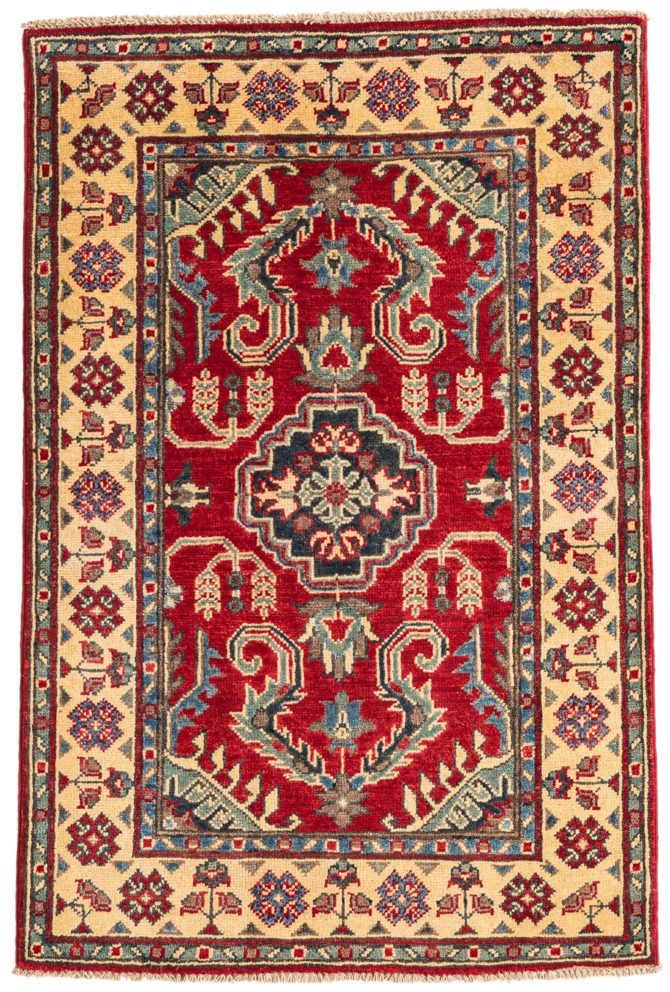 2' 9 x 4' 2 Hand Knotted Kazak Rug