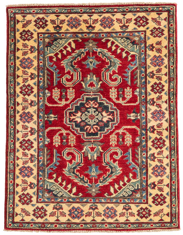 Detail image of 2' 9 x 4' 2 Hand Knotted Kazak Rug