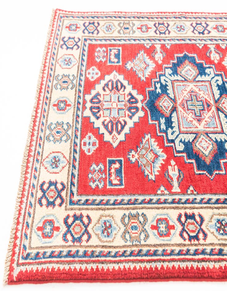 Detail image of 2' 8 x 4'  Hand Knotted Kazak Rug