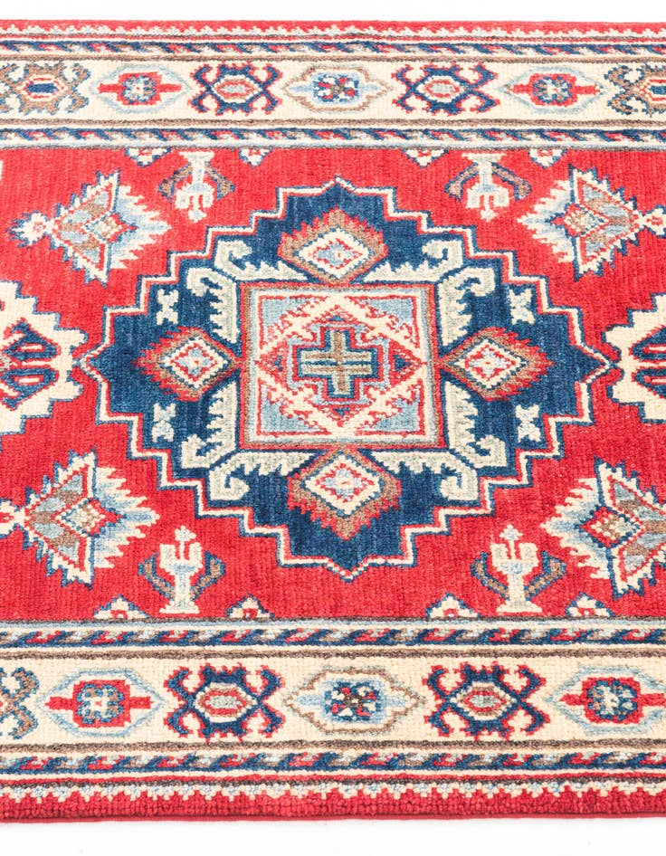 Detail image of 2' 8 x 4'  Hand Knotted Kazak Rug