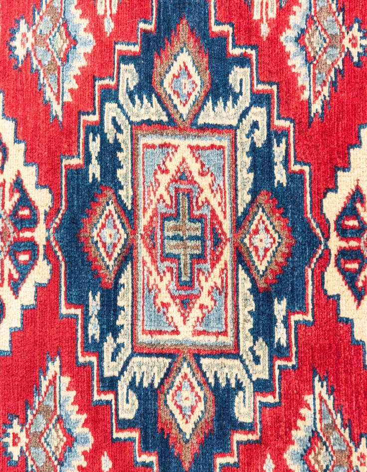 Detail image of 2' 8 x 4'  Hand Knotted Kazak Rug