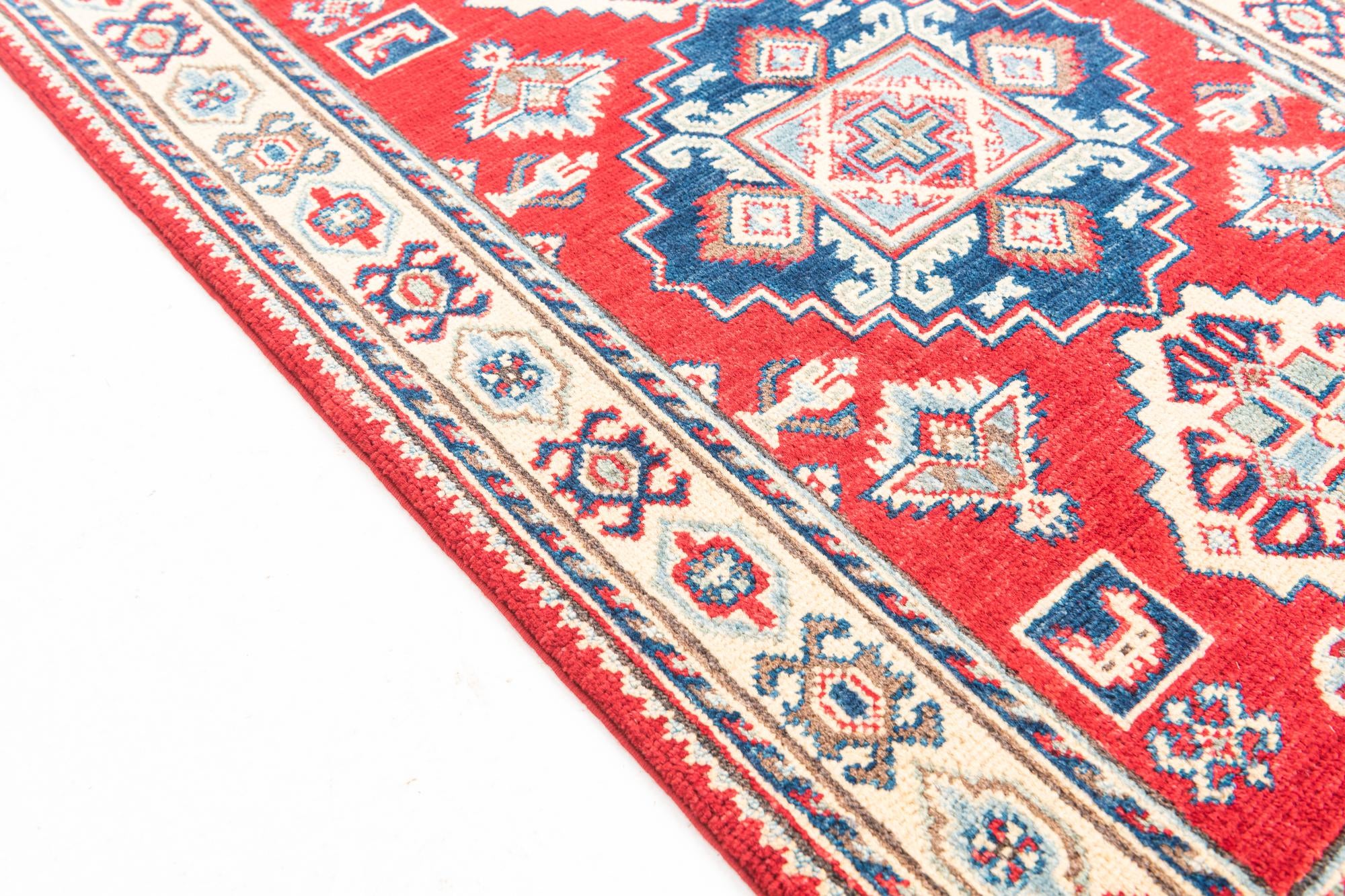 2' 8 x 4' Hand Knotted Kazak Rug