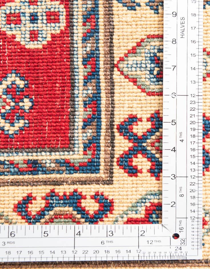 Detail image of 2' 8 x 4'  Hand Knotted Kazak Rug