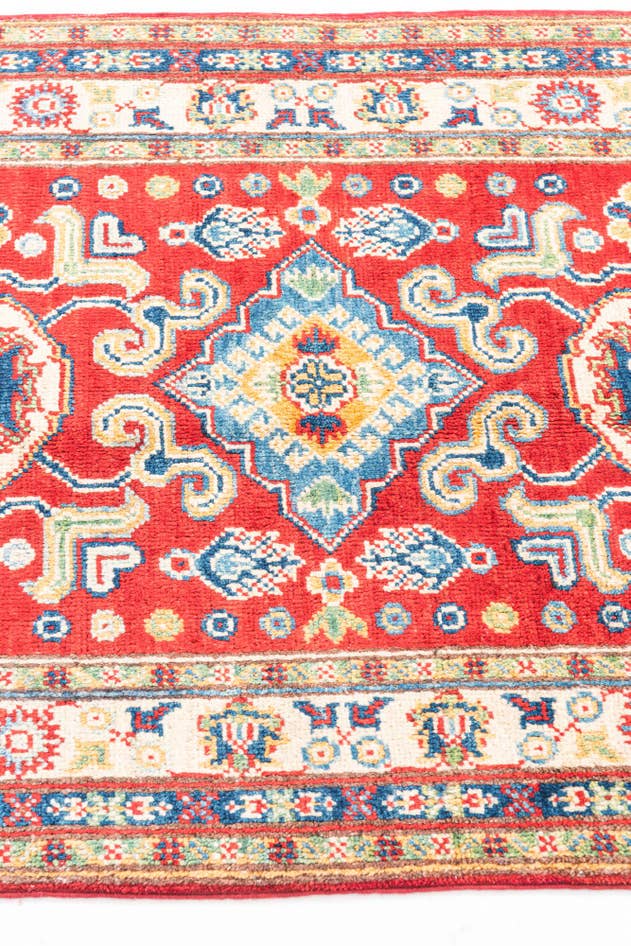 Detail image of 2' 8 x 4' 2 Hand Knotted Kazak Rug