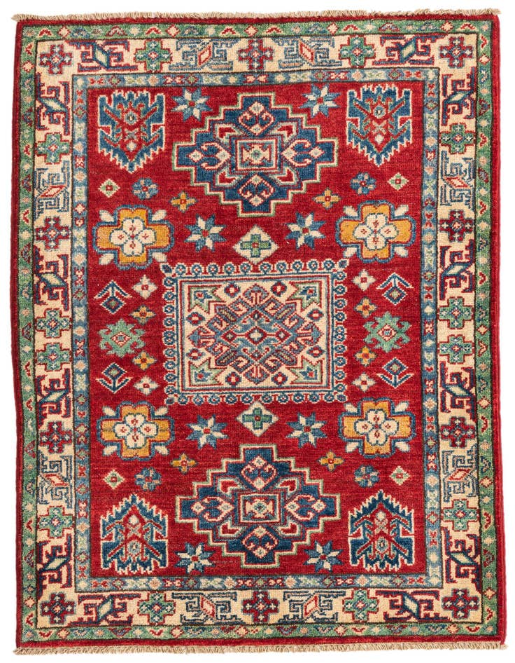 Detail image of 2' 10 x 4' 1 Hand Knotted Kazak Rug