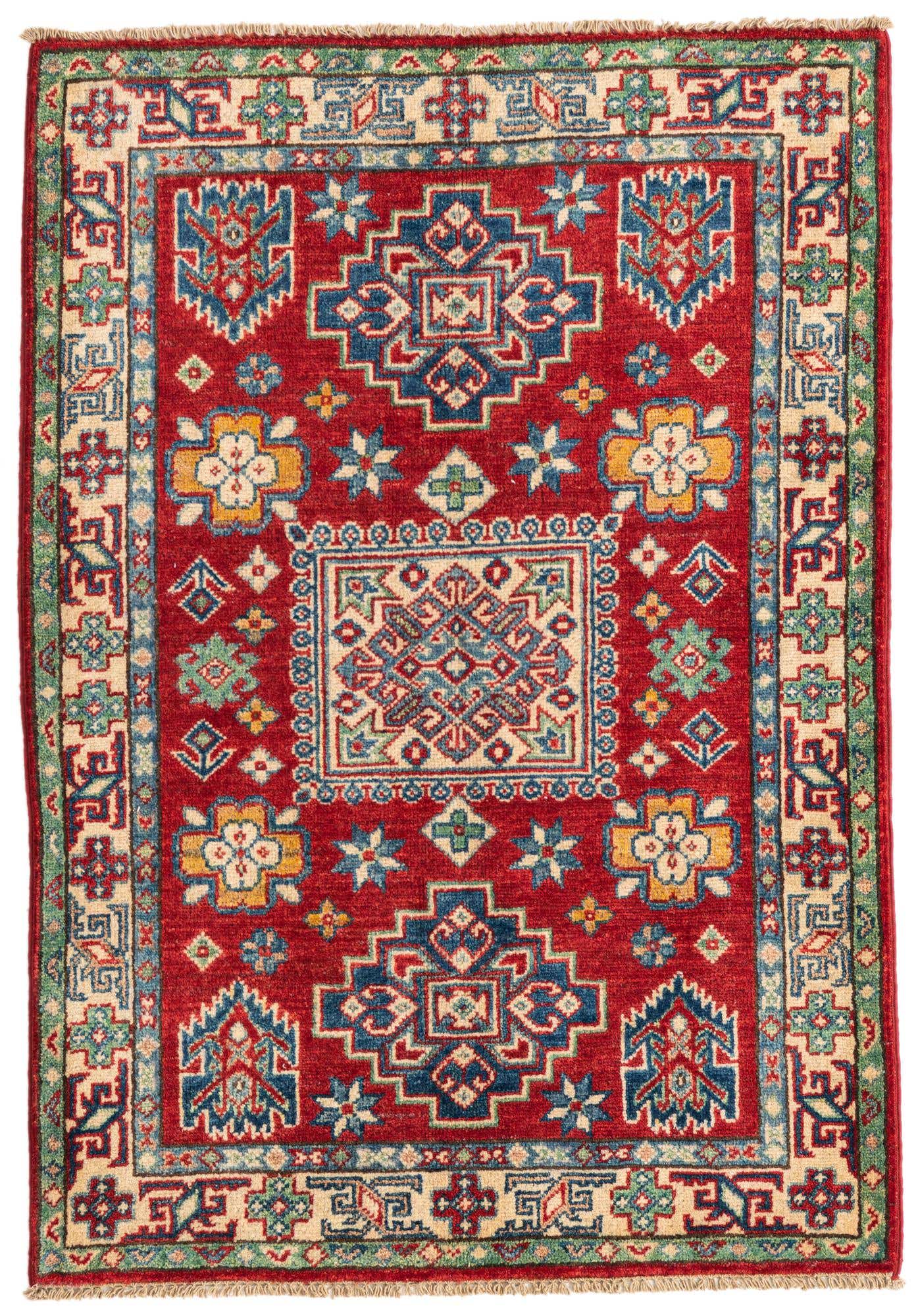 2' 10 x 4' 1 Hand Knotted Kazak Rug
