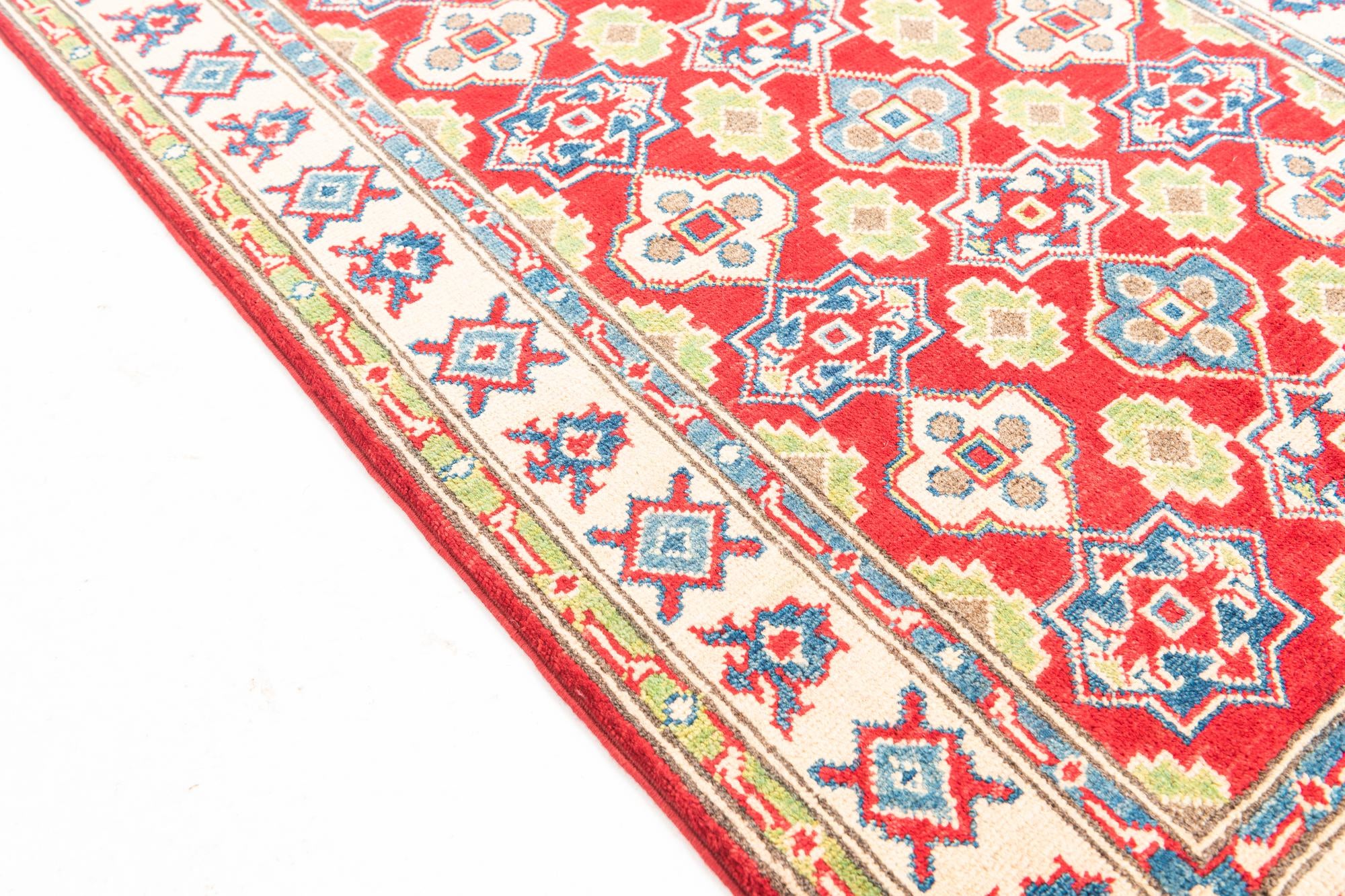 2' 10 x 4' Hand Knotted Kazak Rug