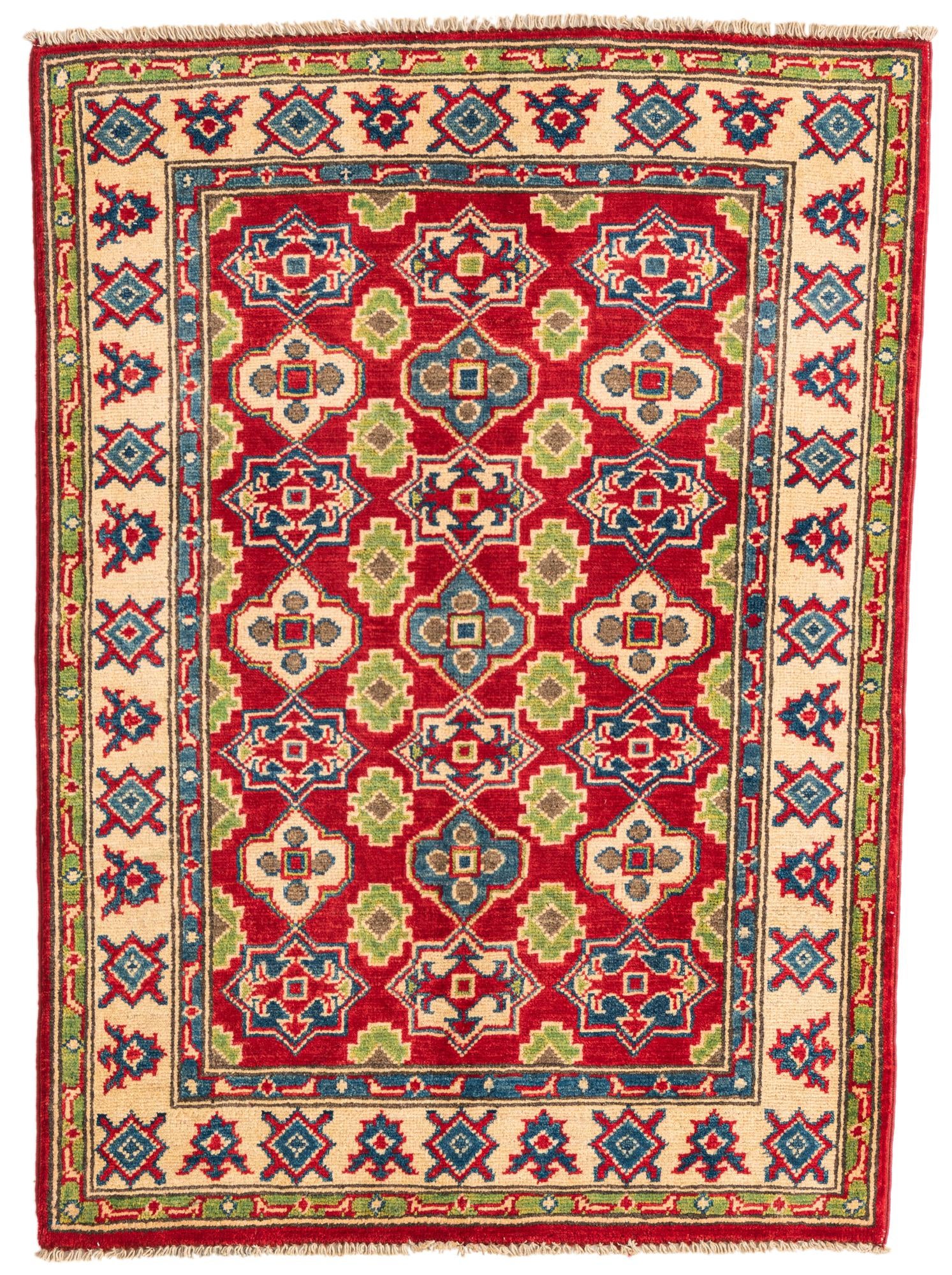 2' 10 x 4' Hand Knotted Kazak Rug