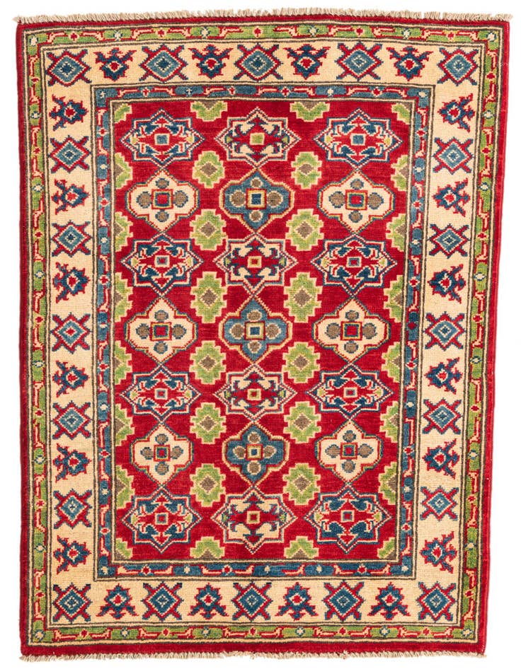 Detail image of 2' 10 x 4' Hand Knotted Kazak Rug
