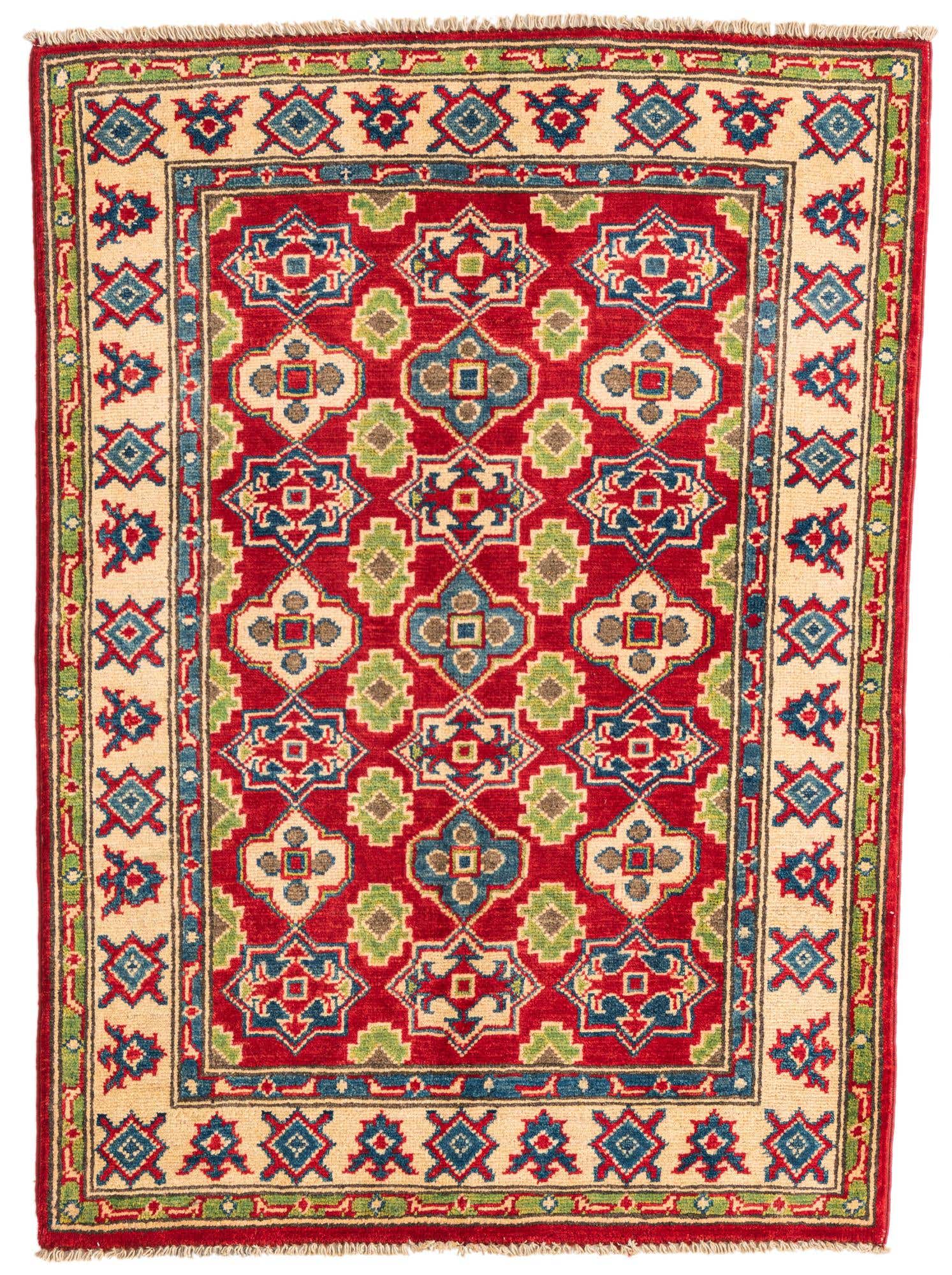 2' 10 x 4' Hand Knotted Kazak Rug