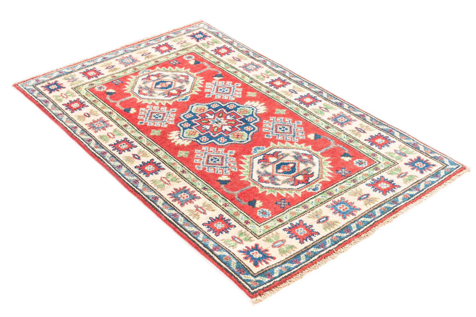 2' 7 x 4' 2 Hand Knotted Kazak Rug