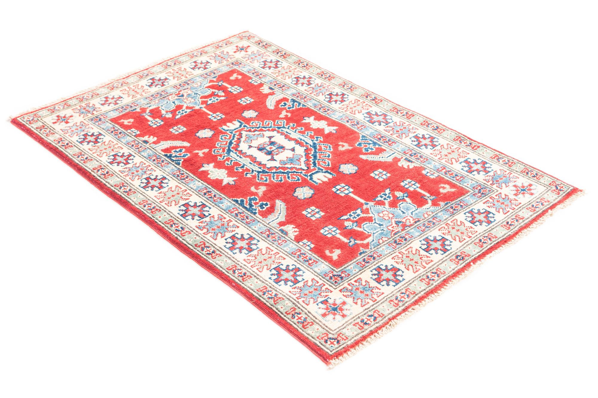 2' 9 x 4' 3 Hand Knotted Kazak Rug