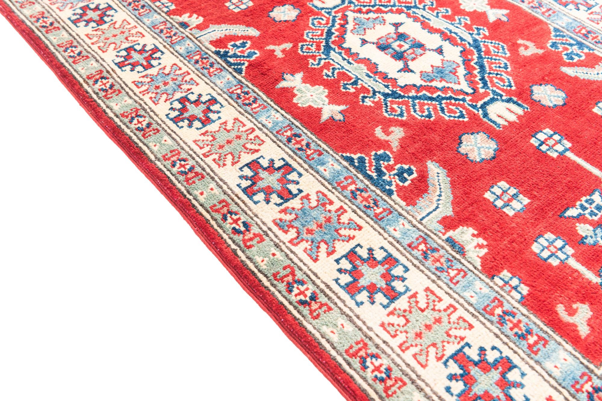2' 9 x 4' 3 Hand Knotted Kazak Rug