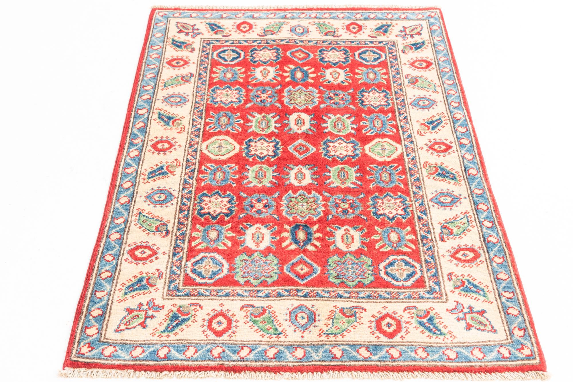 2' 9 x 4' Hand Knotted Kazak Rug