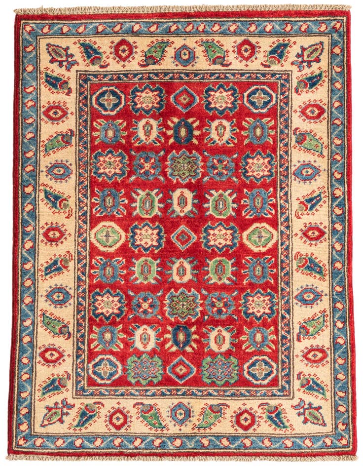 Detail image of 2' 9 x 4' Hand Knotted Kazak Rug
