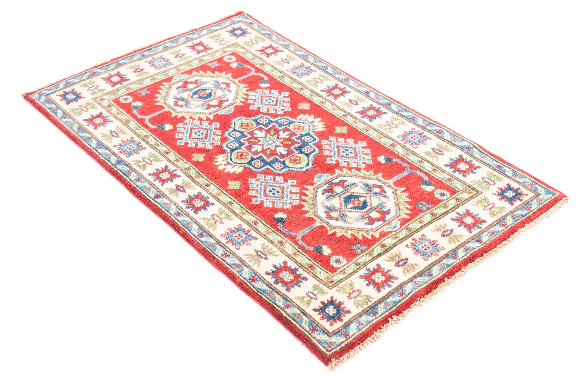 2' 7 x 4' 3 Hand Knotted Kazak Rug