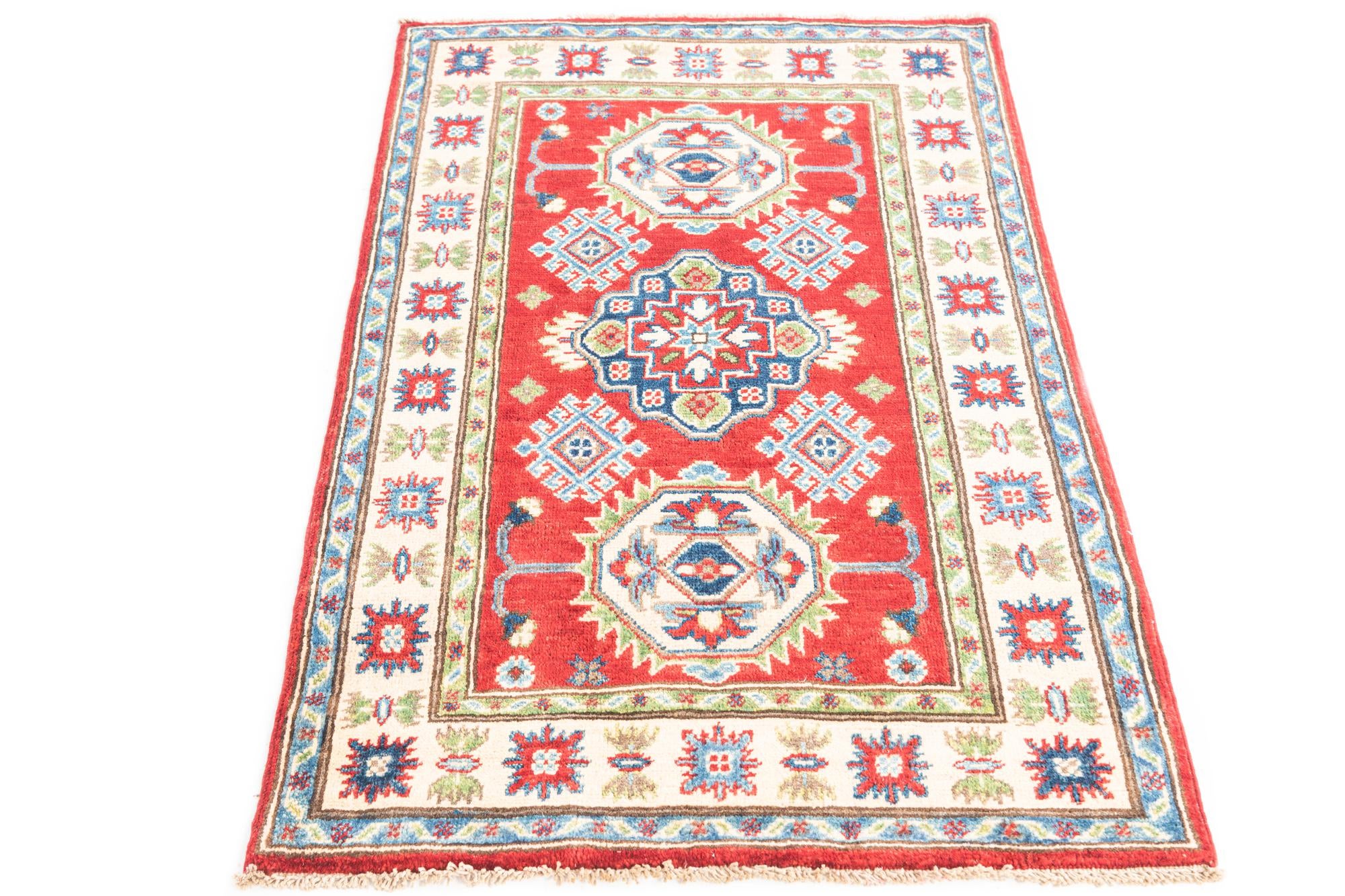 2' 7 x 4' 3 Hand Knotted Kazak Rug
