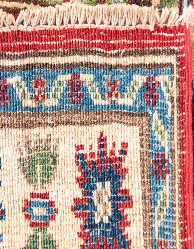 Detail image of 2' 7 x 4' 3  Hand Knotted Kazak Rug