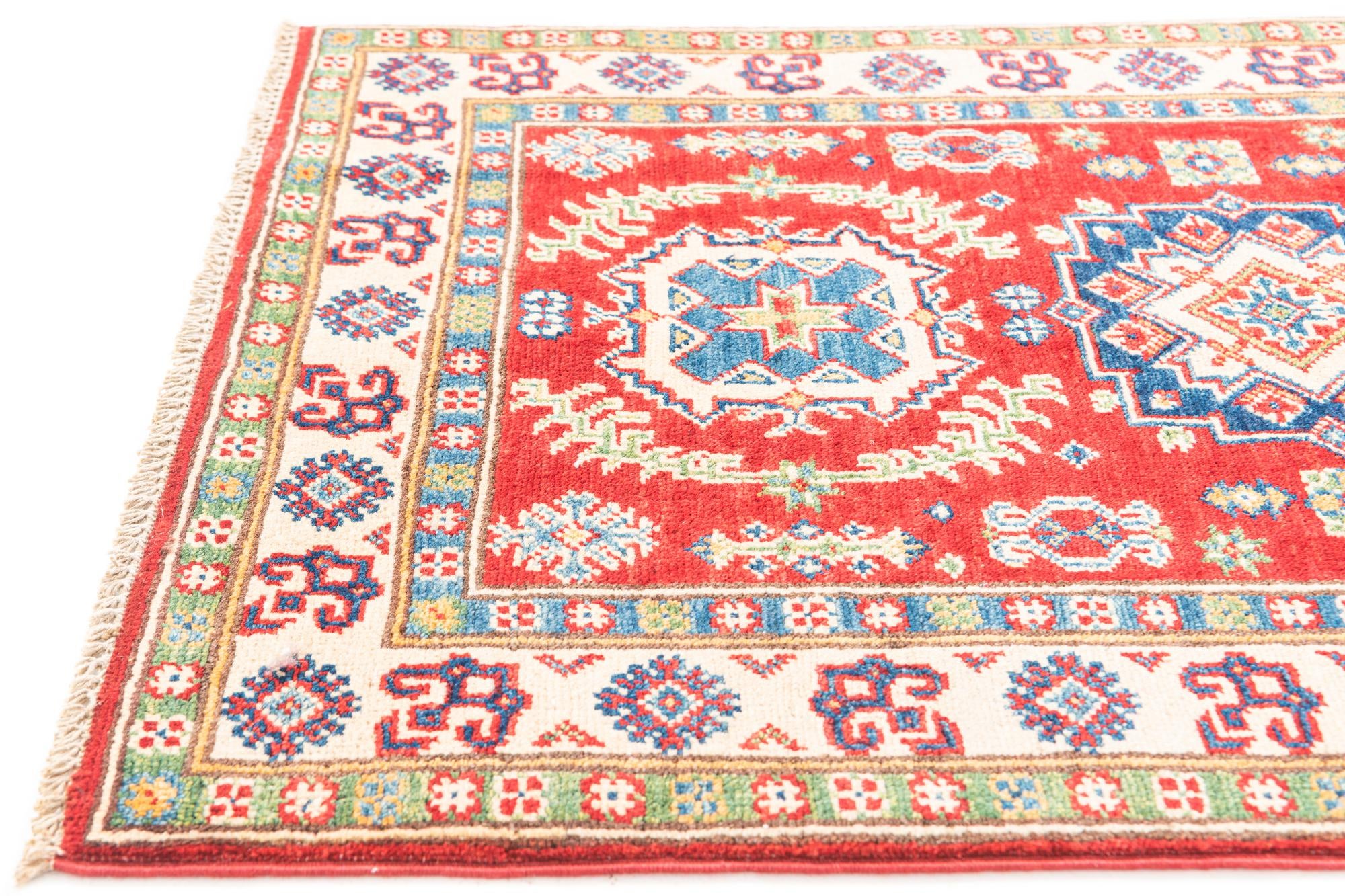 2' 7 x 4' Hand Knotted Kazak Rug