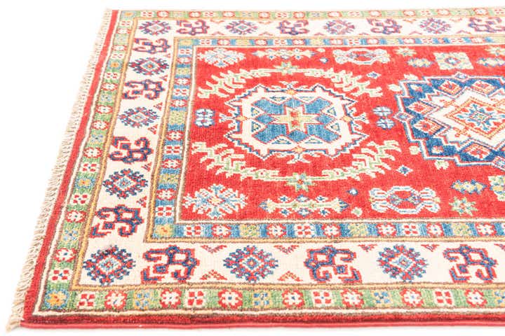 2' 7 x 4' Hand Knotted Kazak Rug