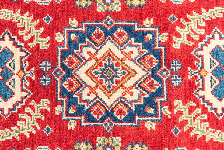 Detail image of 2' 7 x 4' Hand Knotted Kazak Rug