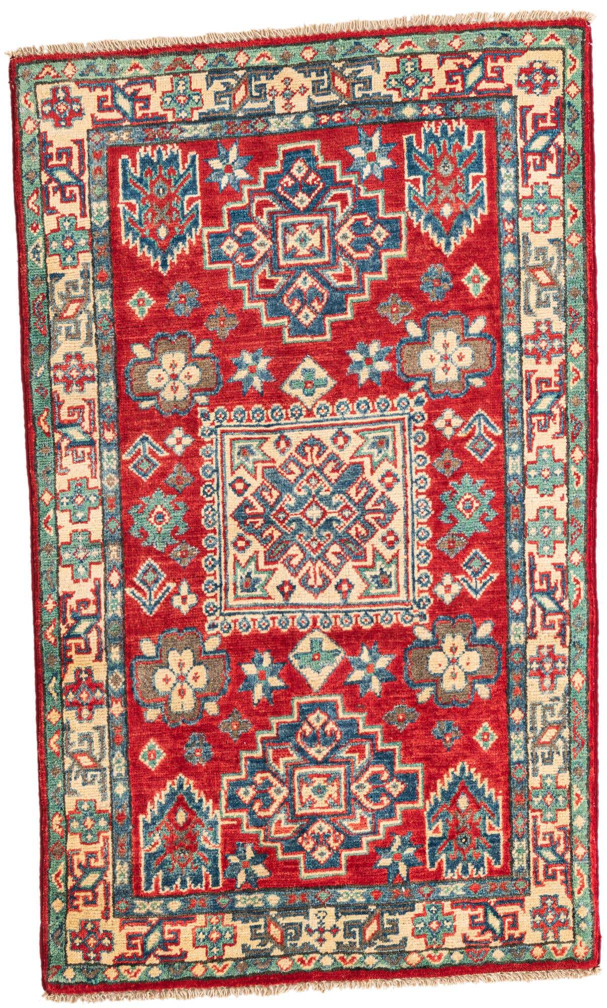 2' 7 x 4' 3 Hand Knotted Kazak Rug