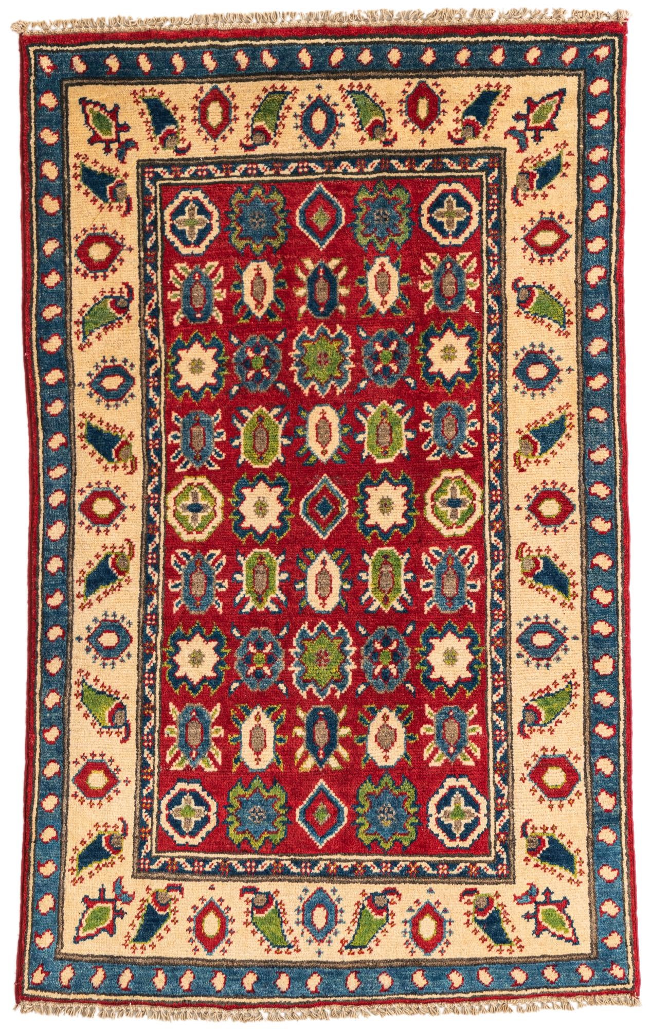 2' 6 x 4' 2 Hand Knotted Kazak Rug