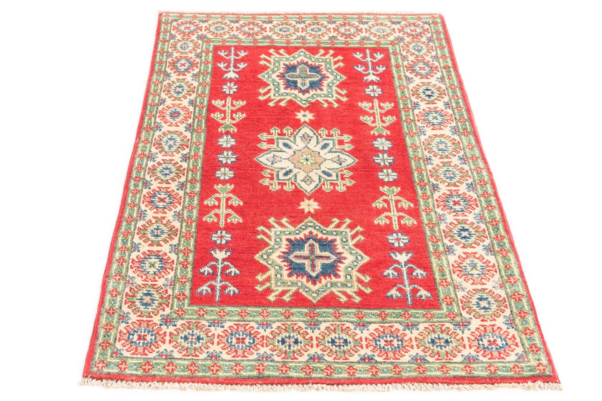 2' 8 x 4' 2 Hand Knotted Kazak Rug