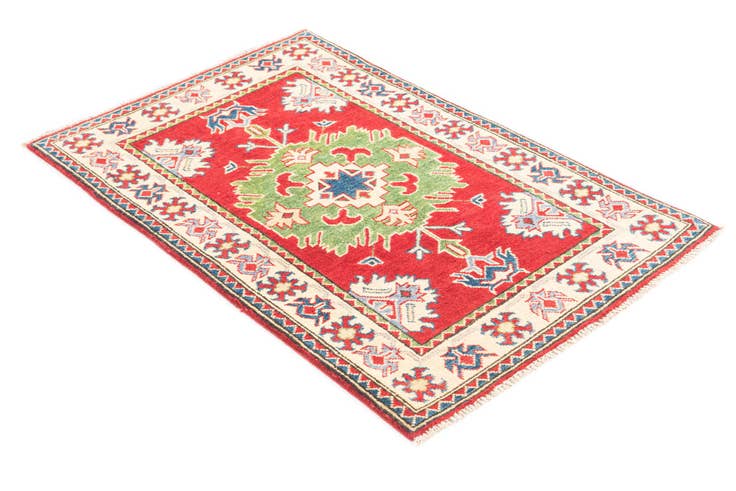 Detail image of 2' 7 x 4' 1 Hand Knotted Kazak Rug