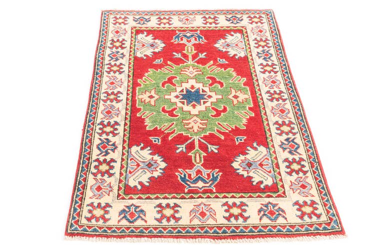 Detail image of 2' 7 x 4' 1 Hand Knotted Kazak Rug