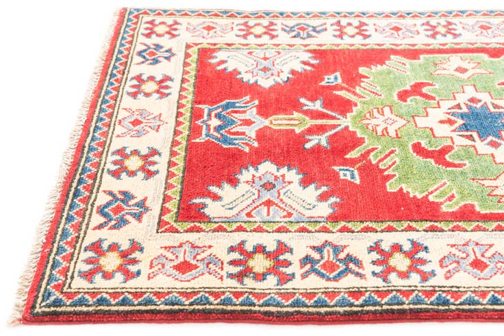 Detail image of 2' 7 x 4' 1 Hand Knotted Kazak Rug
